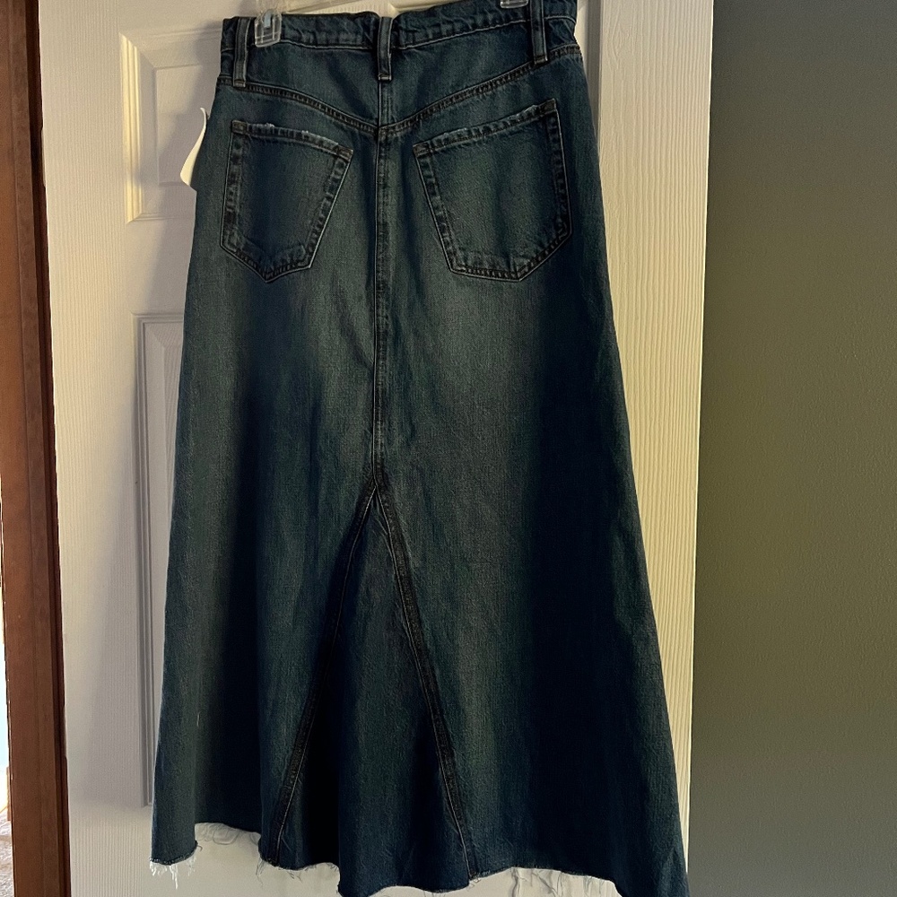 Frame Dorothy denim midi skirt - Picture 6 of 8
